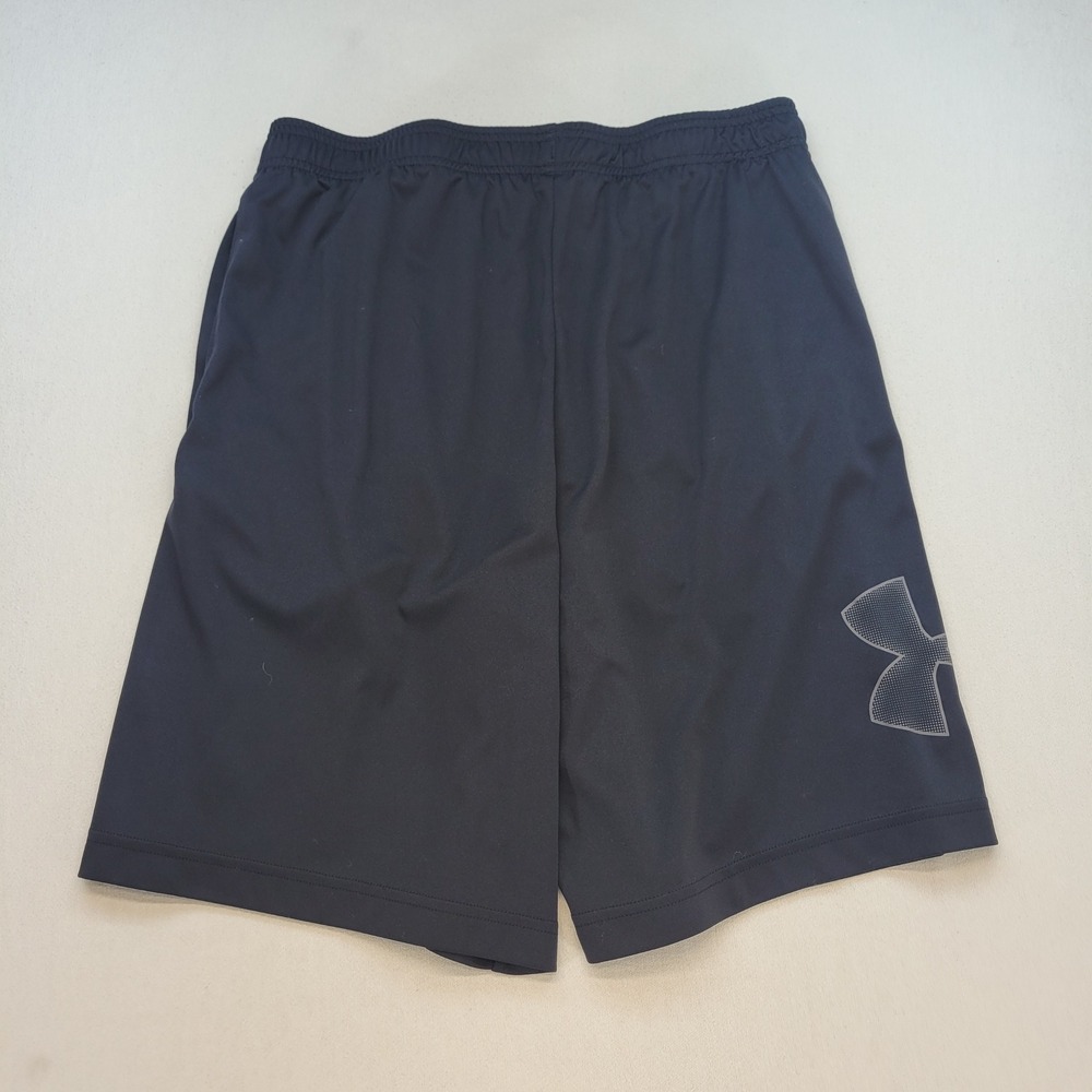 Under Armour Basketball Athletic Shorts Mens Large Black Loose Fit Training